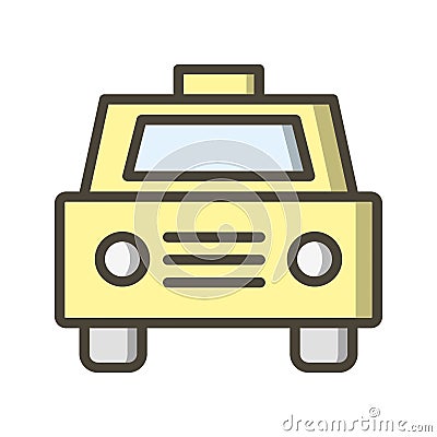 Illustration Taxi Icon For Personal And Commercial Use... Stock Photo