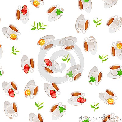 Illustration of tea cup Vector Illustration