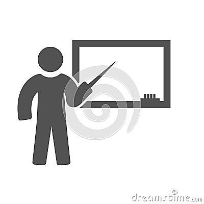 Illustration Teaching Icon For Personal And Commercial Use. Stock Photo