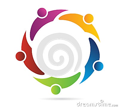 Teamwork logo Stock Photo