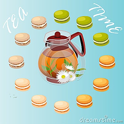 Illustration of teapot Vector Illustration
