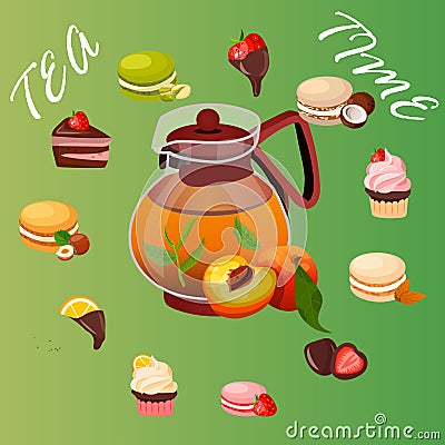 Illustration of teapot Vector Illustration