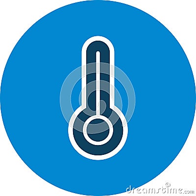 Illustration Temperature Icon For Personal And Commercial Use. Stock Photo