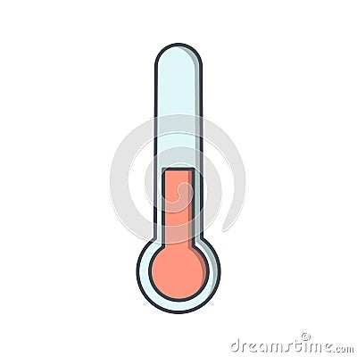 Illustration Temperature Icon For Personal And Commercial Use... Stock Photo