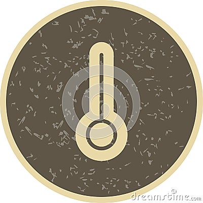 Illustration Temperature Icon For Personal And Commercial Use... Stock Photo