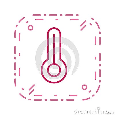 Illustration Temperature Icon For Personal And Commercial Use... Stock Photo