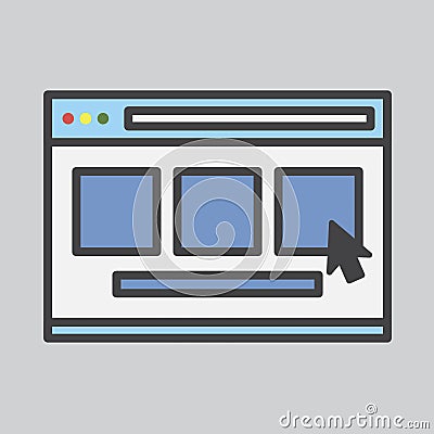 Illustration of template layout icon Stock Photo