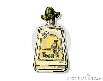 Illustration of Tequila Vector Illustration