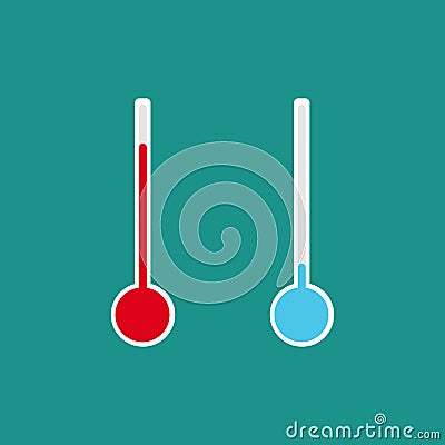 Illustration of thermometers Stock Photo