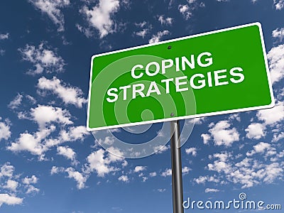 Coping strategies Cartoon Illustration