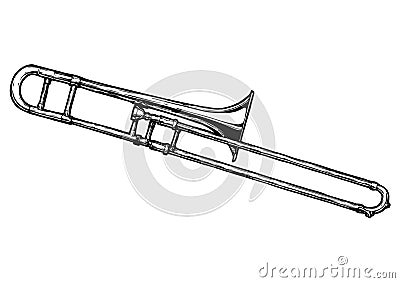 Illustration of trombone Vector Illustration