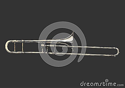 Illustration of trombone Vector Illustration