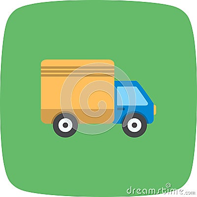 Illustration Truck Icon For Personal And Commercial Use. Stock Photo