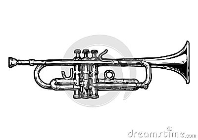 Illustration of trumpet Vector Illustration