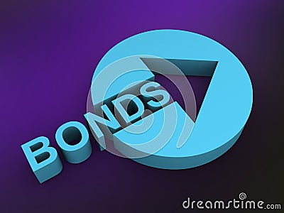 Bonds sign Cartoon Illustration