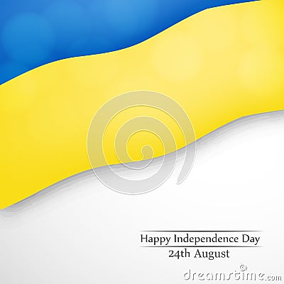 Illustration of Ukraine Independence Day Background Vector Illustration