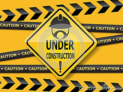 Under construction sign work in progress Vector Illustration