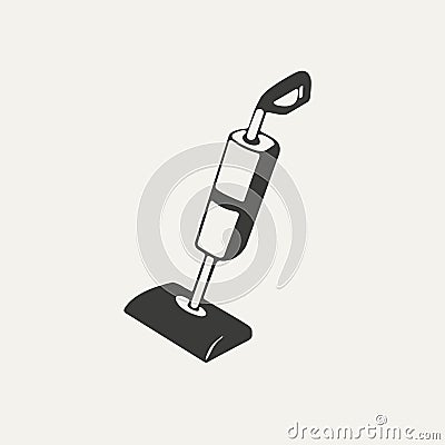 Illustration of vacuum, cleaner Vector Illustration