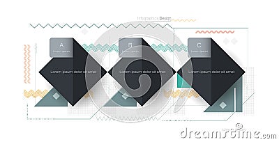 Illustration vector cool abstract geometric background Vector Illustration