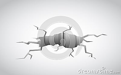 Cracked FLoor Vector Illustration