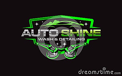 Illustration vector graphic of auto detailing servis logo design template-05 Vector Illustration