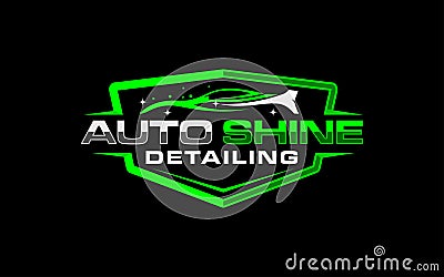 Illustration vector graphic of auto detailing servis logo design template-06 Vector Illustration