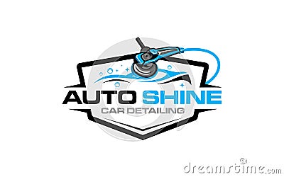 Illustration vector graphic of auto detailing servis logo design template-05 Vector Illustration