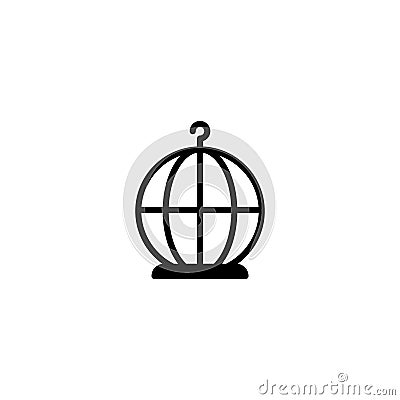 Birdcage icon, illustration design template Vector Illustration