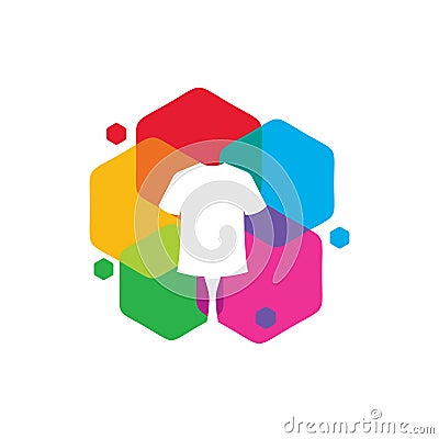 Illustration Vector Graphic of Colorful Shirt Store Logo Vector Illustration