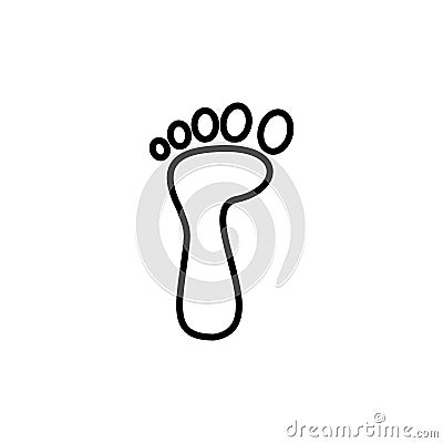 Footprint icon design vector template Vector Illustration