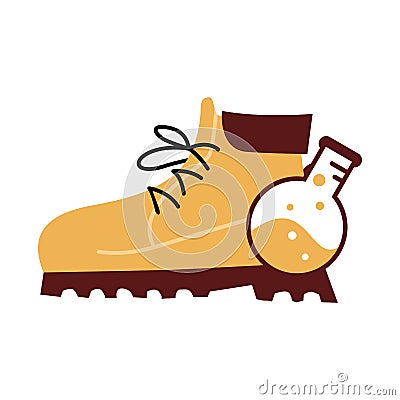 Illustration Vector Graphic of Laboratory Safety Shoes Logo Vector Illustration