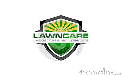 Illustration vector graphic of lawn care, landscape, grass concept logo design template-02 Vector Illustration