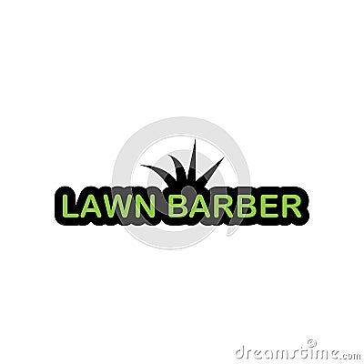 Lawn service logo design template Vector Illustration