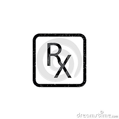 Illustration Vector graphic of RX label icon Vector Illustration