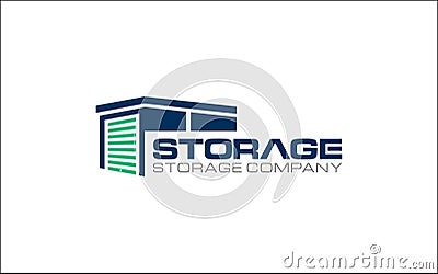 Illustration vector graphic of self storage company logo design template-05 Vector Illustration