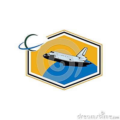 Illustration Vector graphic of shuttle plane Vector Illustration