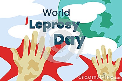 World leprosy day poster Vector Illustration