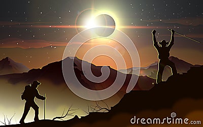 Solar eclipse Stock Photo