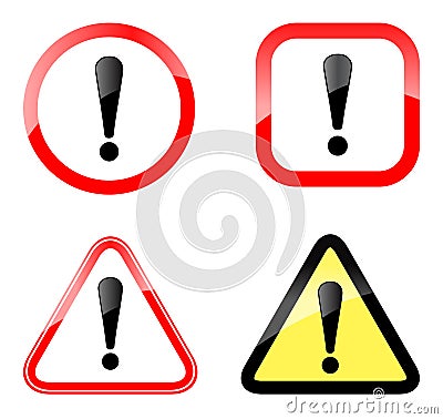 Warning sign Stock Photo