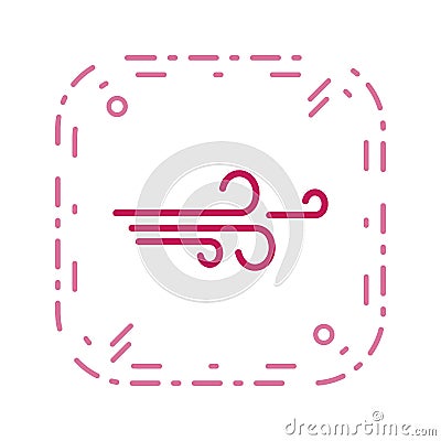 Illustration Wind Icon For Personal And Commercial Use... Stock Photo