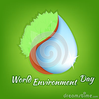 Illustration of a World Environment Day. Cartoon Illustration