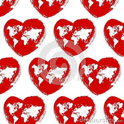 Illustration World Heart Day Background Stock Photo