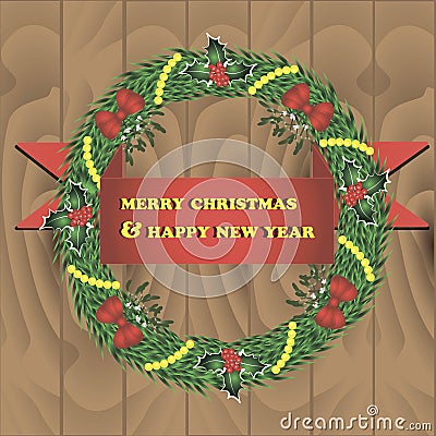 Illustration of wreath Vector Illustration