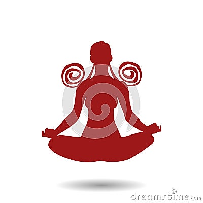 Illustration of yoga pose Vector Illustration