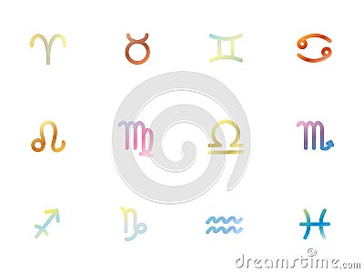 Zodiac signs2 Vector Illustration