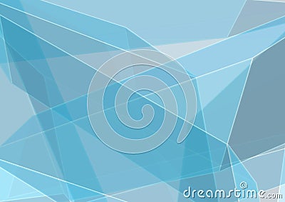 Vector image. Abstract image. Blue diamond in blue space in portrait view Cartoon Illustration