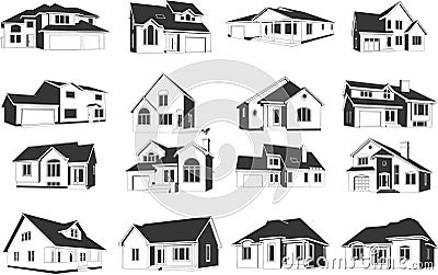 Illustrations Of Houses Stock Images - Image: 5330064