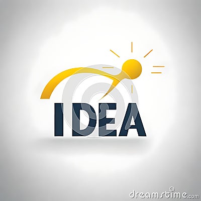 Illuminating Notion: Idea Concept Illustration Stock Photo