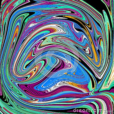 Ilustration pattern abstract liquid colorful Stock Photo