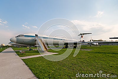 Ilyushin Il-62 plane Stock Photo